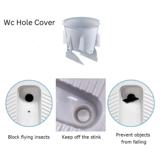 ( Pack Of 2 Pcs ) Wc Hole Cover Squat Toilet Odor